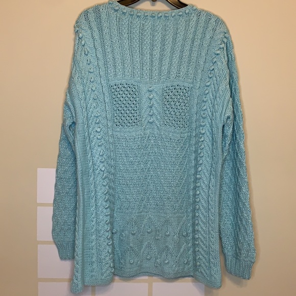 Deirdre Mcguire 100% Pima Cotton Handknitted in Ireland Pullover Sweater Size L - Picture 2 of 4